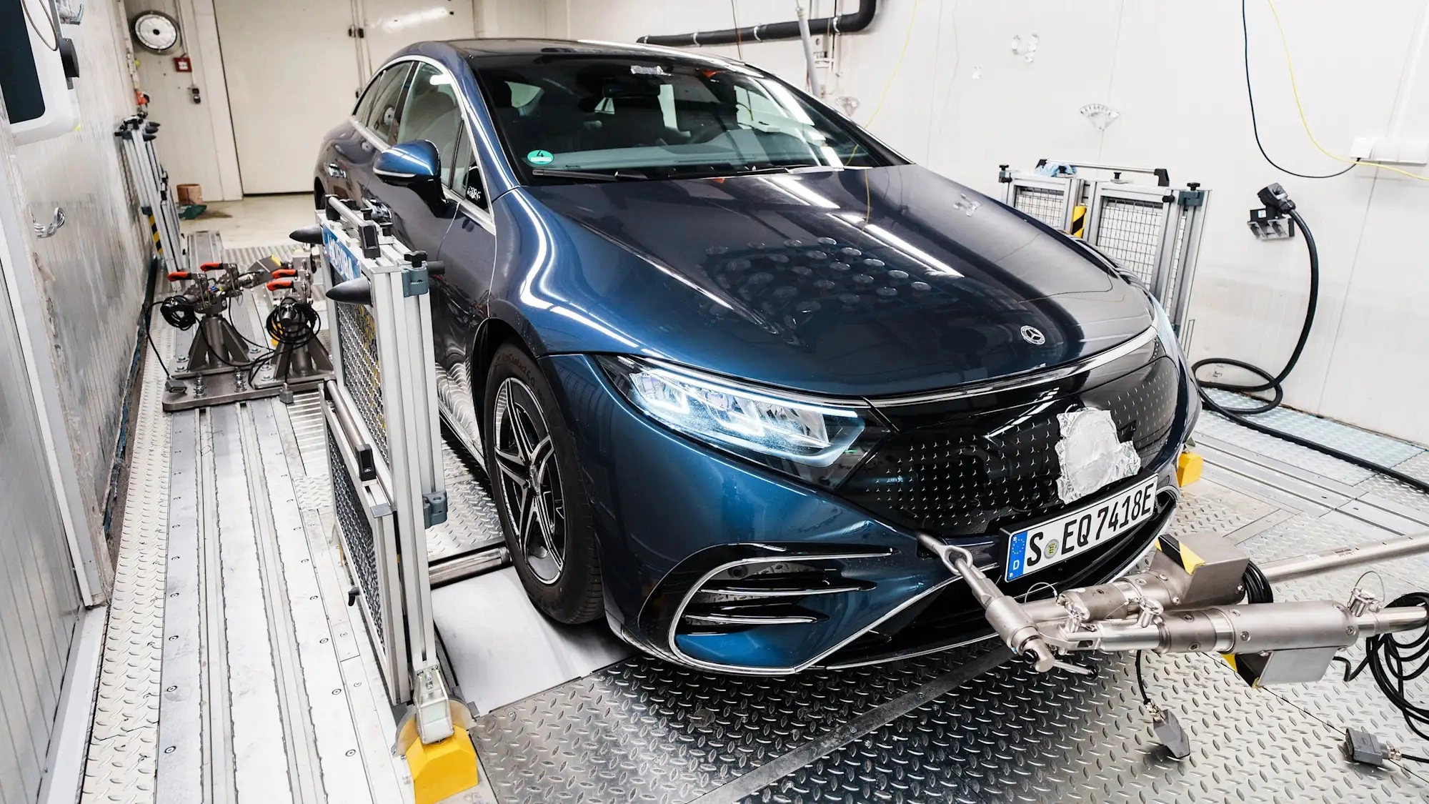 Reichweitentest mercedes eqs 450 pruefstand 2501 Rgxlbs