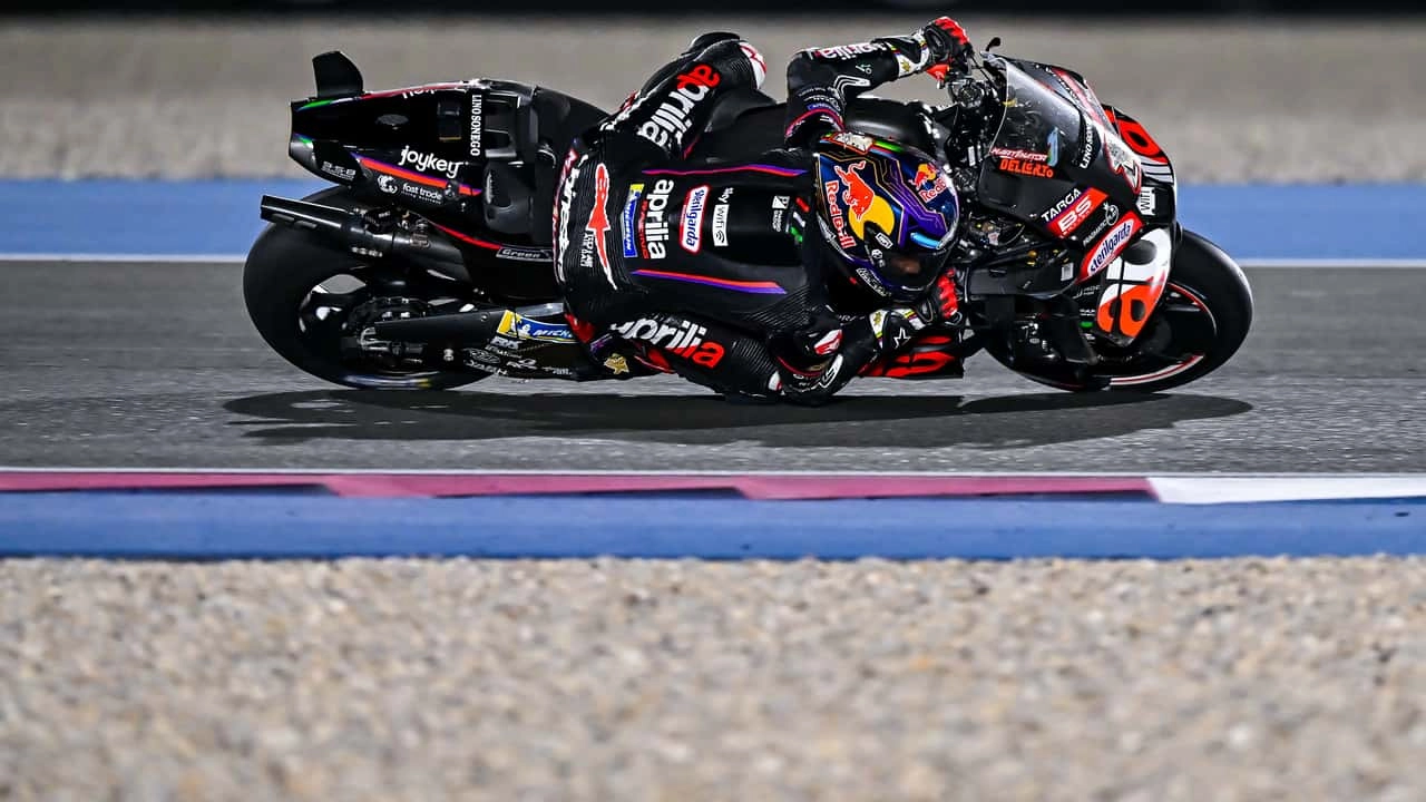 Jorge martin at motogp qatar 2025 by nurphoto