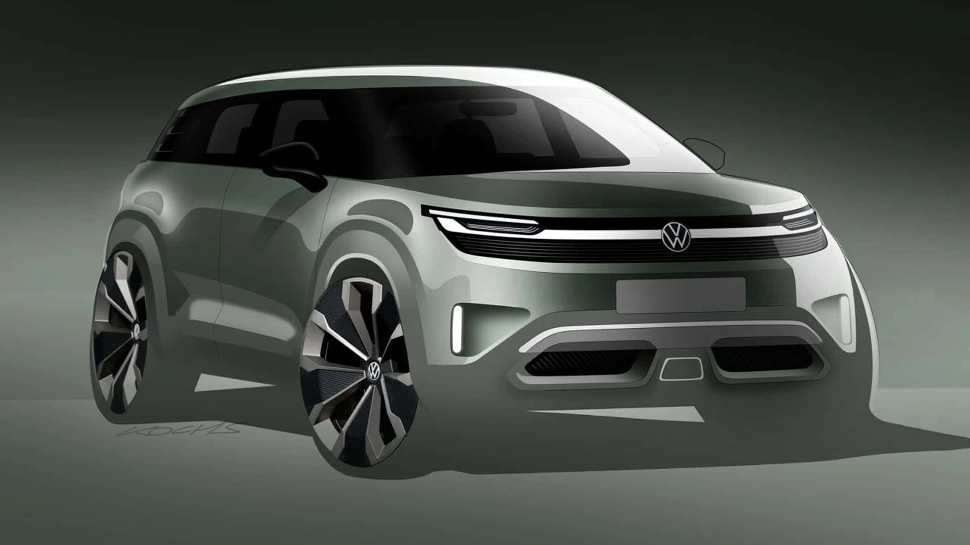 Volkswagen electric crossover teaser