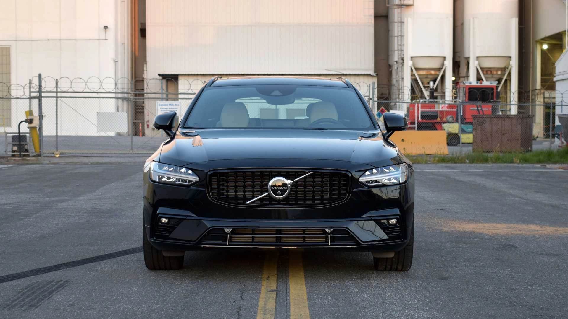 2021 volvo v90 t6 r design awd exterior front view